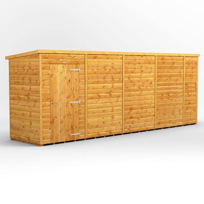 18x4 Power Tongue & Groove Pent Shed