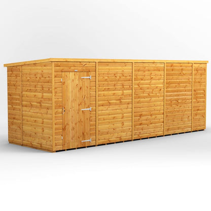 18x6 Power Tongue & Groove Pent Shed