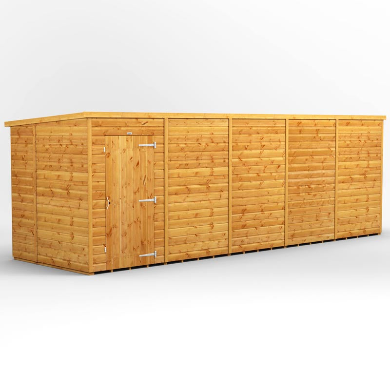 20x6 Power Tongue & Groove Pent Shed