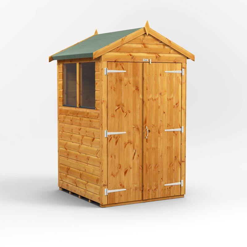 4x4 Power Tongue & Groove Apex Shed