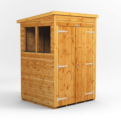 4x4 Power Tongue & Groove Pent Shed