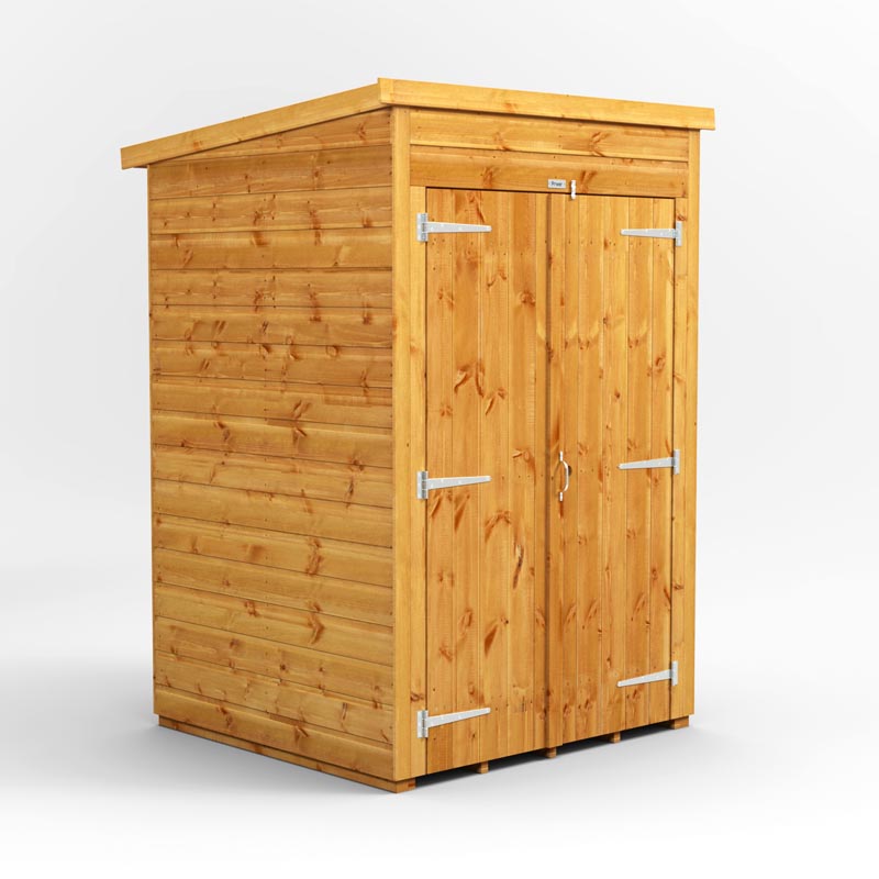 4x4 Power Tongue & Groove Pent Shed