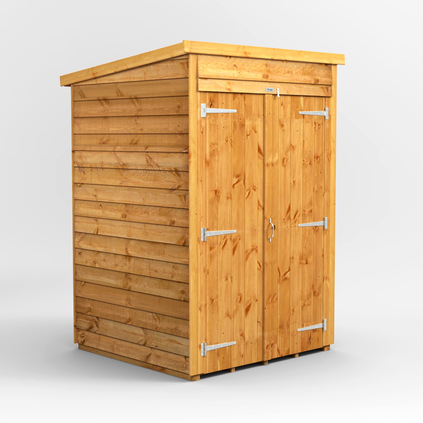 4x4 Power Overlap Pent Roof Shed