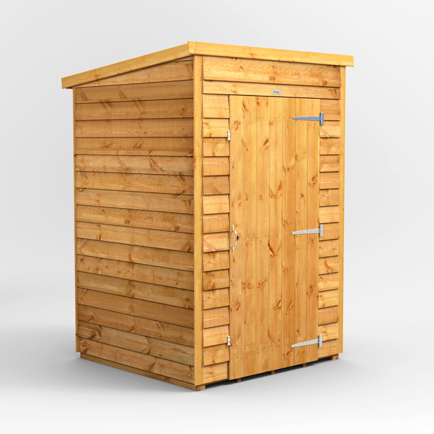 4x4 Power Overlap Pent Roof Shed