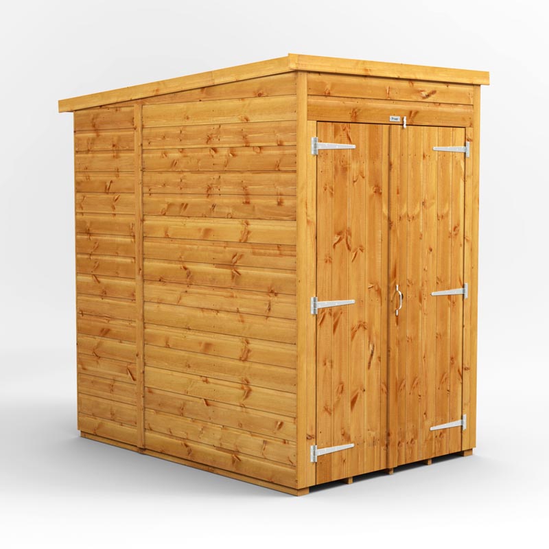 4x6 Power Tongue & Groove Pent Shed