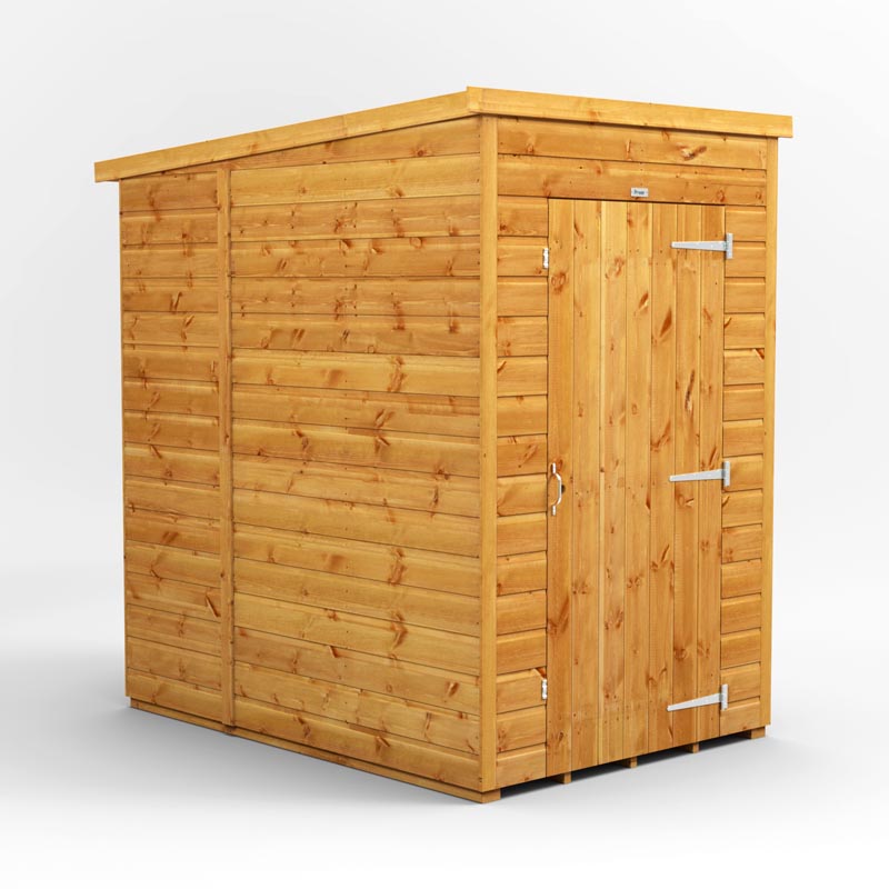 4x6 Power Tongue & Groove Pent Shed