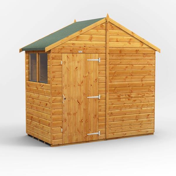 4x8 Power Tongue & Groove Apex Shed