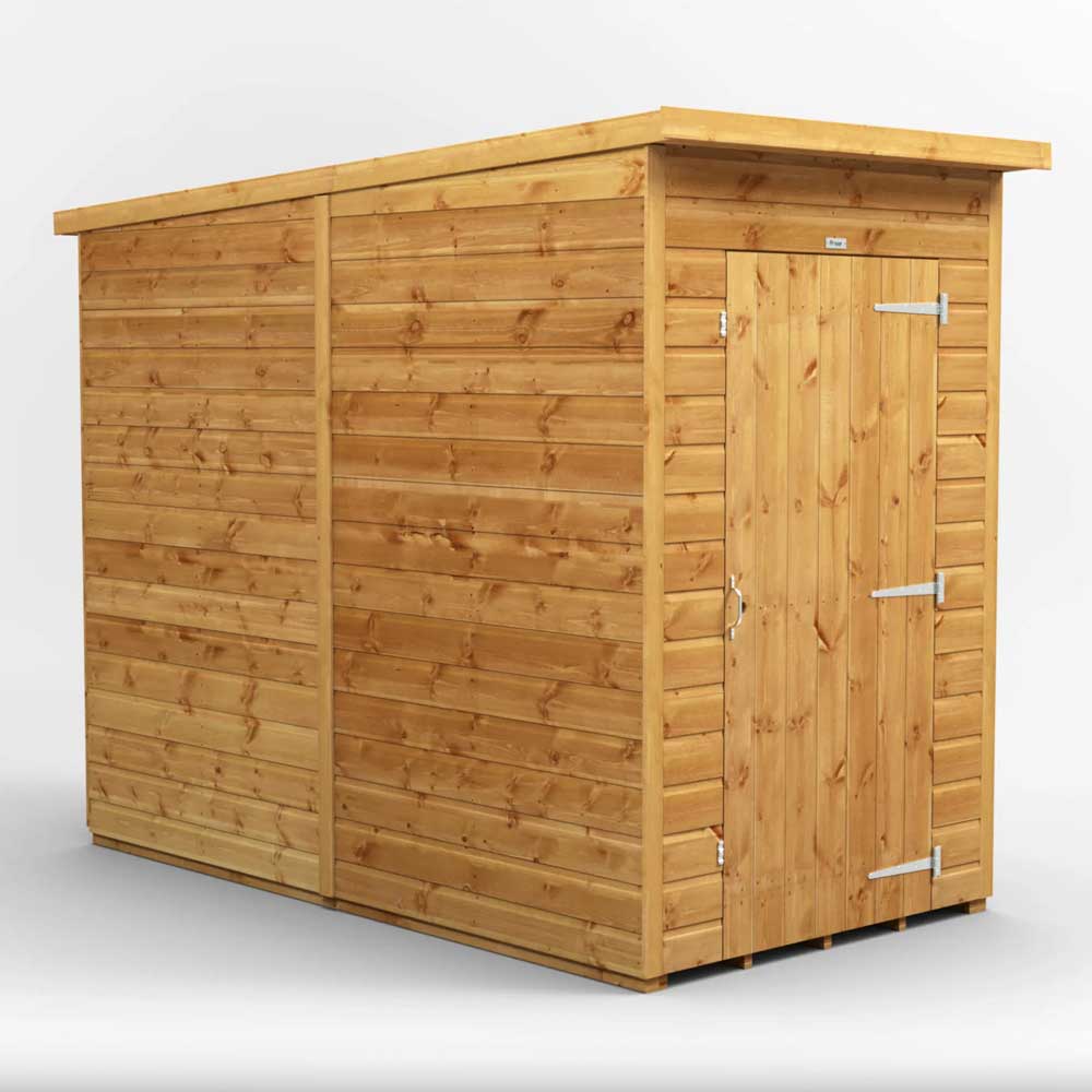 4x8 Power Tongue & Groove Pent Shed