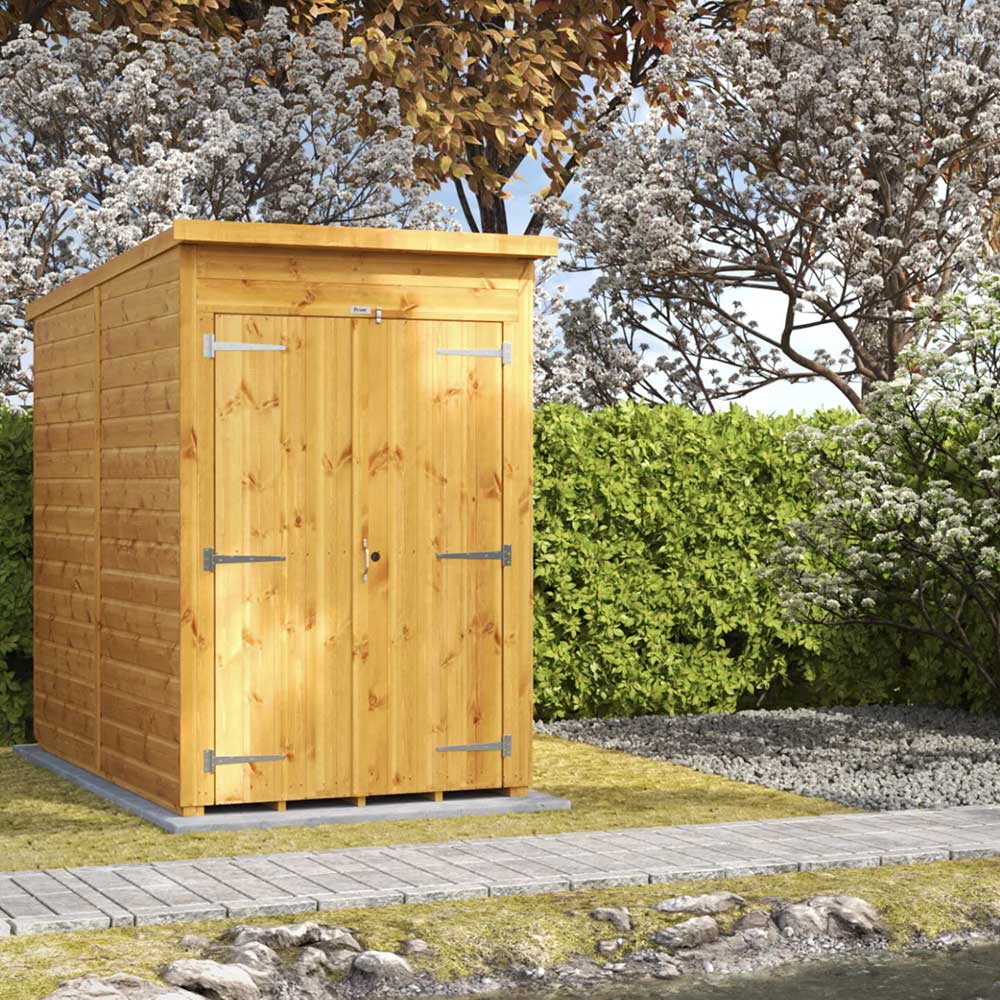 4x8 Power Tongue & Groove Pent Shed