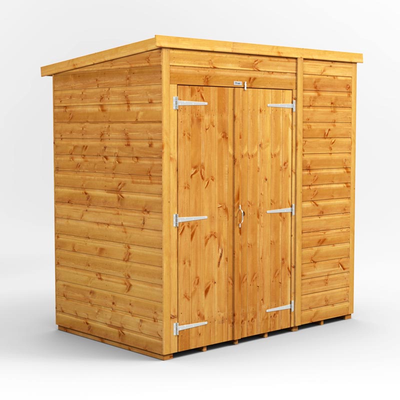 6x4 Power Tongue & Groove Pent Shed