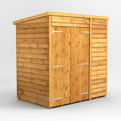 6x4 Power Overlap Pent Roof Shed