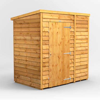 6x4 Power Overlap Pent Roof Shed