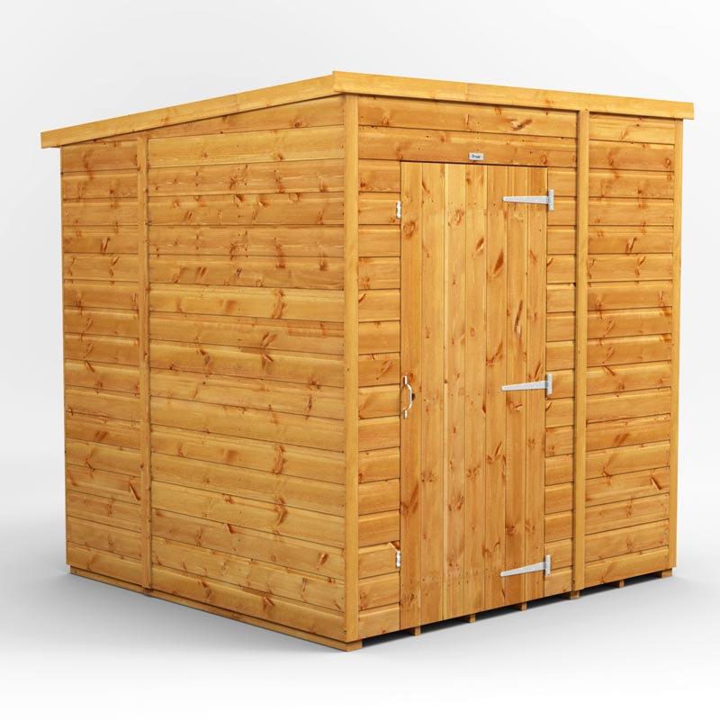 6x6 Power Tongue & Groove Pent Shed