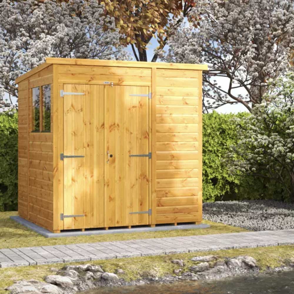 6x6 Power Tongue & Groove Pent Shed