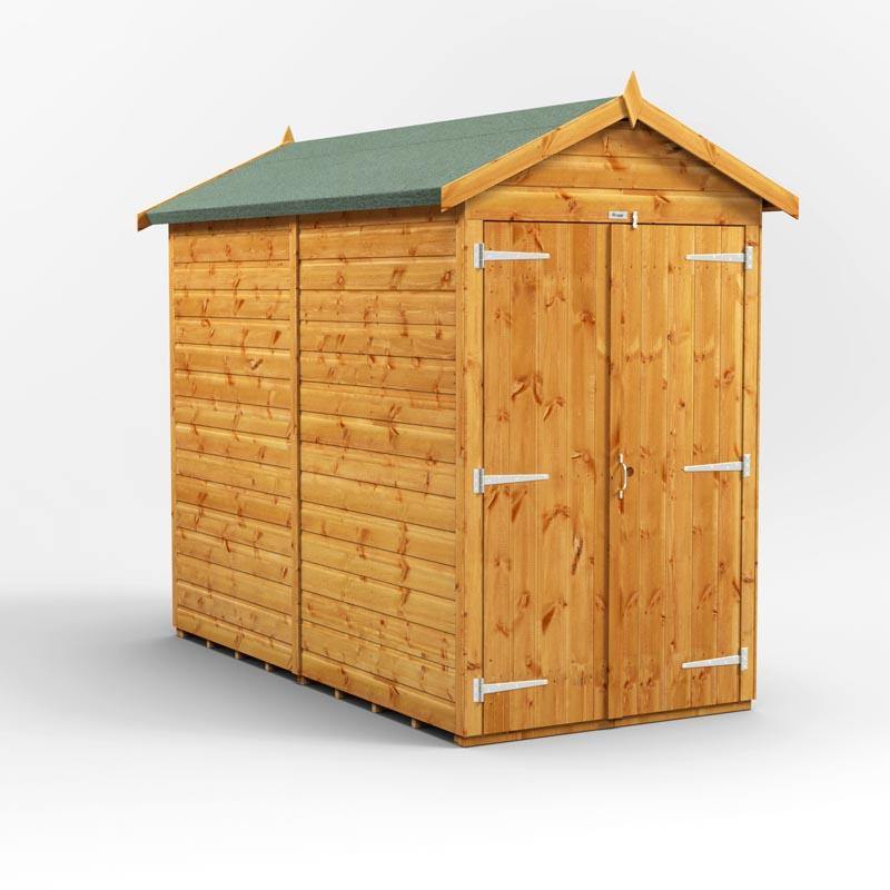 8x4 Power Tongue & Groove Apex Shed