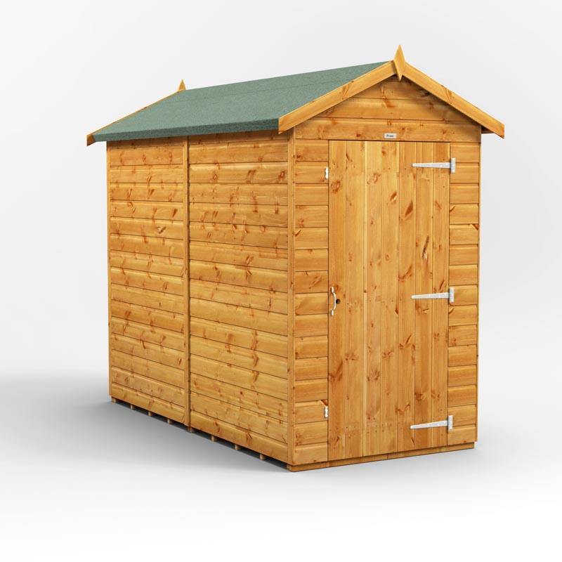 8x4 Power Tongue & Groove Apex Shed