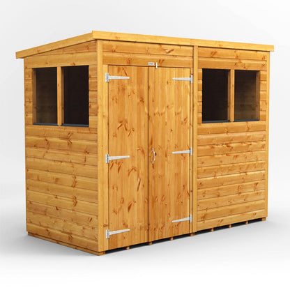 8x4 Power Tongue & Groove Pent Shed