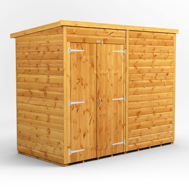 8x4 Power Tongue & Groove Pent Shed