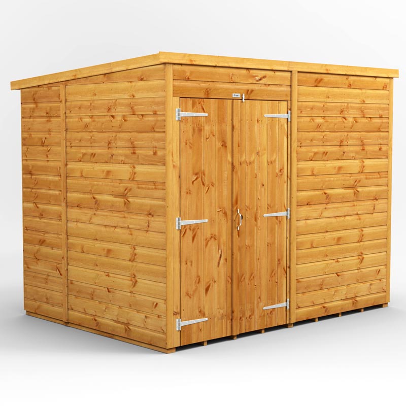 8x6 Power Tongue & Groove Pent Shed