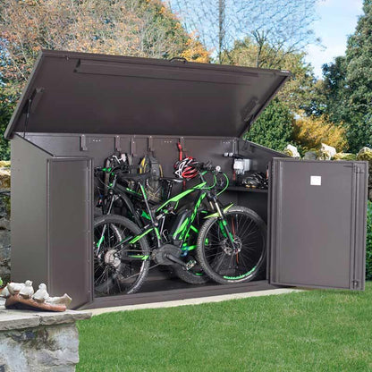 7.7 x 3.4ft Asgard Access E Plus Bike Store (3 e-bikes)