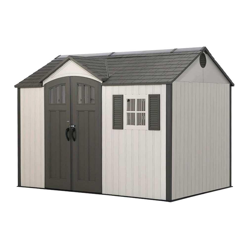 Lifetime 12.5x8 Heavy-Duty Plastic Garden Shed