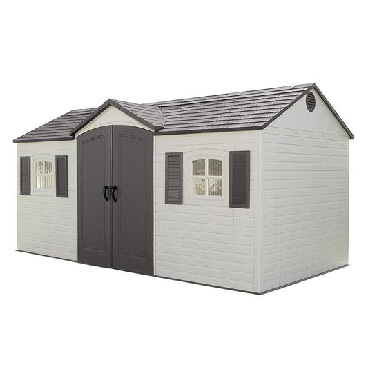 Lifetime 15x8 Heavy-Duty Plastic Garden Shed