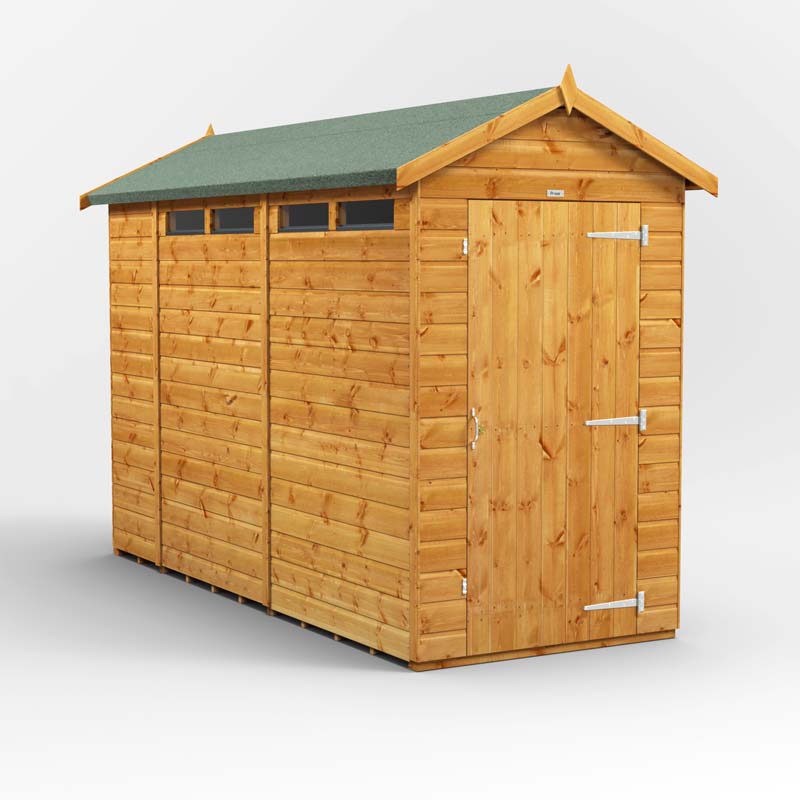 Power Apex Wooden Secure Shed 10x4