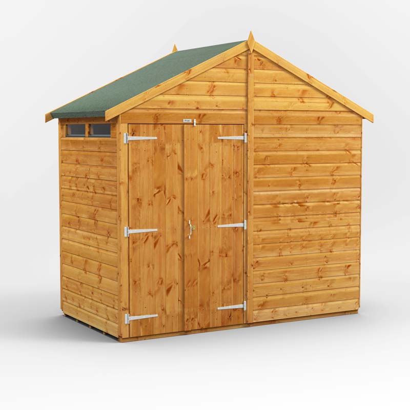 Power Apex Wooden Secure Shed 4x8