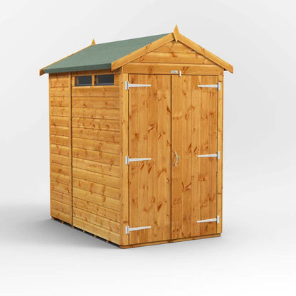 Power Apex Wooden Secure Shed 6x4