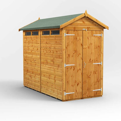 Power Apex Wooden Secure Shed 8x4