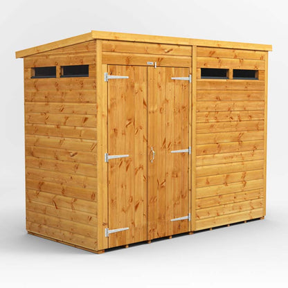 Power Pent Wooden Secure Shed 8x4