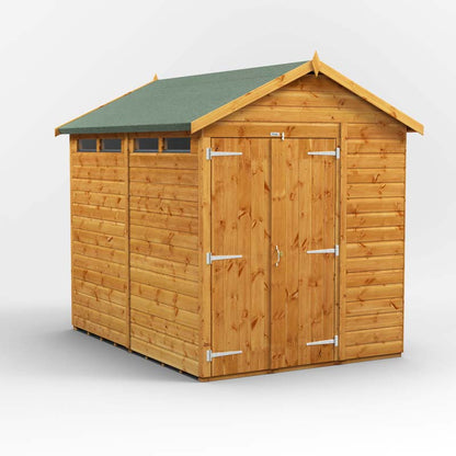 Power Apex Wooden Secure Shed 8x6