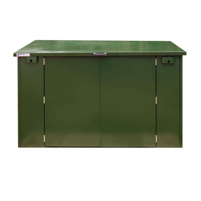 SafeStor Ripon 3 Bike Secure Bike Shed, Dark Green