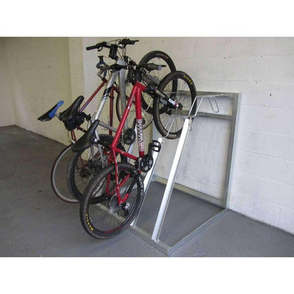 Bison Semi-Vertical Bike Rack (4-6 Bikes)