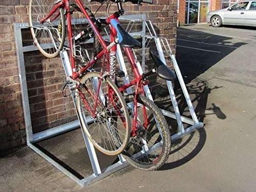 Bison Semi-Vertical Bike Rack (4-6 Bikes)